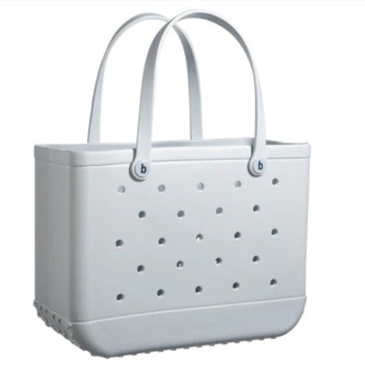 Medium white summer buckets bag+ large transparent inner bag