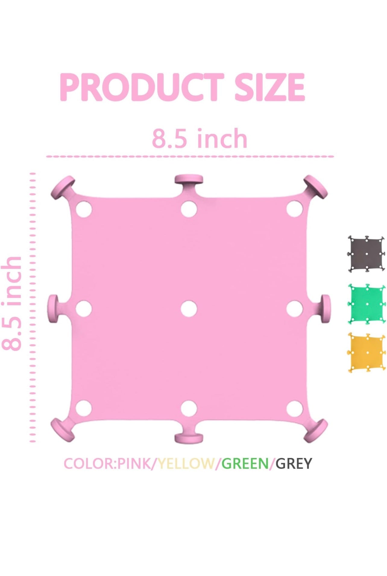 Pink silicon divider