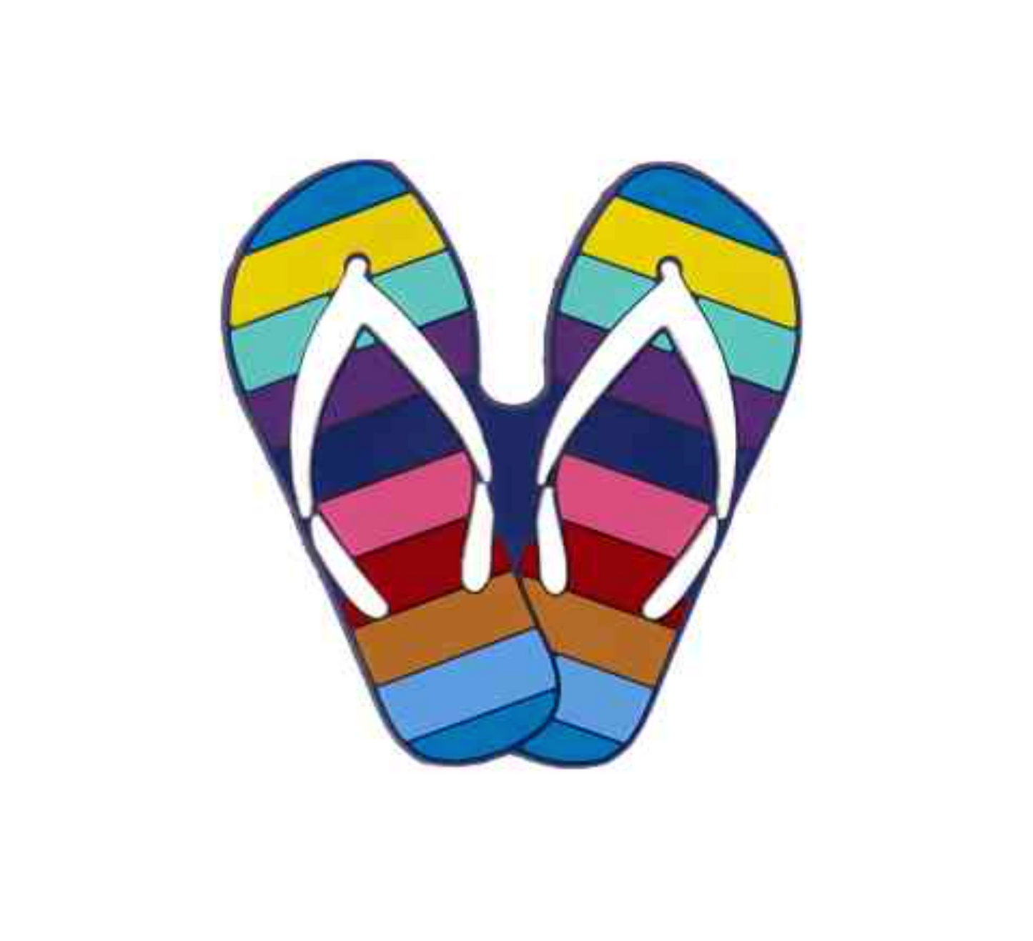 Colourful slippers