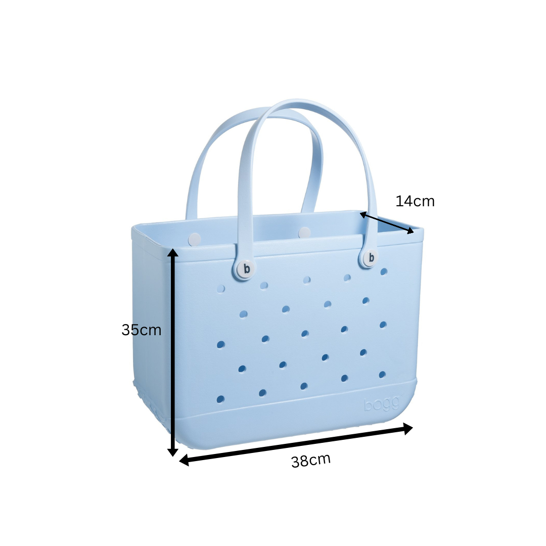 Medium blue summer buckets bag+ large transparent inner bag + Free portable sunscreen applicator